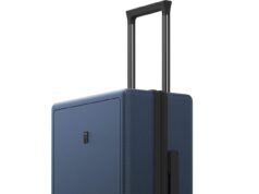 LEVEL8 Carry on Luggage Airline Approved, Carry on Suitcases with Wheels, Lightweight Hardside Luminous Textured Luggage for Travel, Tsa Approved, 20-Inch Carry-On, Navy