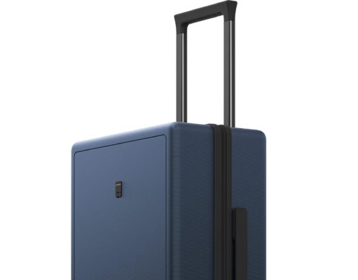 LEVEL8 Carry on Luggage Airline Approved, Carry on Suitcases with Wheels, Lightweight Hardside Luminous Textured Luggage for Travel, Tsa Approved, 20-Inch Carry-On, Navy