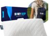 Sidney Sleep Mini Travel Size Neck Pillow – Knee Pillow – Back Lumbar Support – Curved Travel Pillow – 14 x 19 Inches – Adjustable Loft – Washable – Drawstring Backpack Included