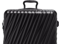 TUMI – 19 Degree Extended Trip Expandable 4 Wheeled Packing Case – Hard Shell Suitcase – Roller Suitcase Checked Bag – Matte Black