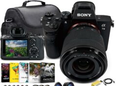 Sony Alpha a7 III Mirrorless Digital Camera with 28-70mm Lens ILCE7M3K/B, 64GB Memory Card, 2 x NP-FZ-100 Battery, Corel Photo Software, Case, External Charger, Card Reader, and More