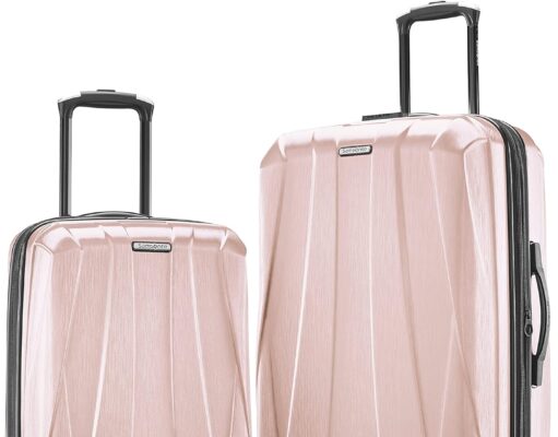 Samsonite Centric 2 Hardside Expandable Luggage with Spinner Wheels, Blossom Pink, 2-Piece Set (20/24)