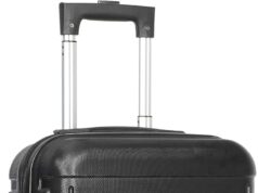 ZenStyle Hardside Expandable Luggage with Spinner Wheels, 21 Inch Carry On Luggage Airline Approved, Lightweight Travel Suitcase with Height Adjustable Handle (Black)