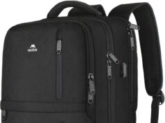 MATEIN Carry on Backpack, Extra Large 40L Flight Approved Travel Laptop Backpack with USB Port, 17 Inch Water Resistant Luggage Computer Daypack College Overnight Weekender Bag for Men & Women, Black
