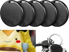 Konohan 5 Packs Portable GPS Tracking Mobile Tracking Anti Loss Smart Device Key Finder Locator GPS Finders Tracker Device for Pets Dog Cat Wallet Keychain Luggage, Alarm Reminder(Classic)