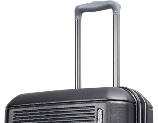 American Tourister Stratum 2.0 Expandable Hardside Luggage with Spinner Wheels, 24″ SPINNER, Jet Black