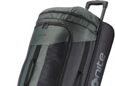 Samsonite Andante 2 Wheeled Rolling Duffel Bag, Moss Green/Black, 32-Inch