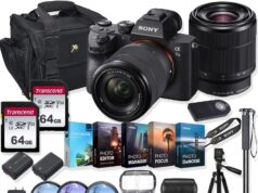 Sony Alpha a7 III Mirrorless Digital SLR Camera with 28-70mm Lens Kit + Prime TTL Accessory Bundle with 128GB Memory & Photo/Video Editing Software