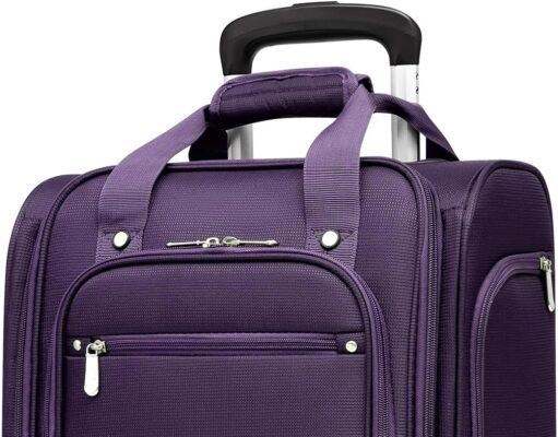 Coolife Luggage Underseat Luggage Carry On Suitcase Softside Luggage Lightweight Rolling Travel Bag Spinner Luggage