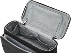 BAGSMART Toiletry Bag for Men, Wide Opening Travel Bag for Toiletries, Dopp Kit Water Resistant Shaving Hygiene Bag for Bathroom Shower, Toiletries Accessories,Travel Essentials-Black