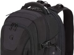SwissGear ScanSmart Laptop Bag, Black Stealth, Fits 15-Inch Notebook