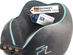 Travel Pillow Memory Foam – Airplane Neck Pillow for Long Flight – Travel Pillows for Airplanes – Adjustable Travel Neck Pillow – Flight Pillow – Car & Plane Pillow – Adults, Grey