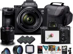 Sony Alpha a7 III Mirrorless Digital Camera with 28-70mm Lens (ILCE7M3K/B) + 64GB Memory Card + 2 x NP-FZ-100 Battery + Corel Photo Software + Case + External Charger + Card Reader + More (Renewed)