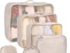 8 Set Packing Cubes for Suitcases, kingdalux Travel Luggage Packing Organizers with Laundry Bag, Compression Storage Shoe Bag, Clothing Underwear Bag, for Man & Women