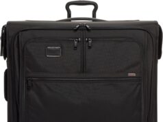 TUMI – Alpha Extended Trip 4 Wheeled Garment Bag – 4-Wheeled Clothing Bag for Hanging Suits, Dresses & Coats – With TSA Lock – Black