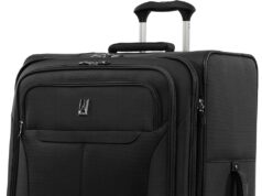 Travelpro Tourlite Softside 29″ Expandable Luggage with 4 Spinner Wheels, Lightweight Suitcase, Checked Large, Black
