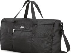 Samsonite Foldaway Packable Duffel Bag, Black, Medium