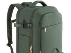 Travel Backpack for Men Women, Carry on Backpack, Flight-approved Backpack for Traveling, 40L Personal Item Travel Backpack Bag Luggage, Peacock Green