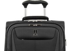 Travelpro Maxlite 5 Softside Expandable Carry on Luggage with 4 Spinner Wheels, Lightweight Suitcase, Men and Women, International, Black, Carry on 19-Inch