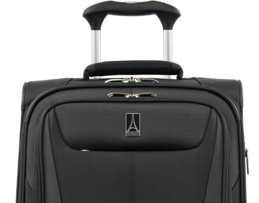 Travelpro Maxlite 5 Softside Expandable Carry on Luggage with 4 Spinner Wheels, Lightweight Suitcase, Men and Women, International, Black, Carry on 19-Inch