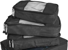 TravelWise Packing Cube System – Durable 5 Piece Weekender Plus Set (Black)