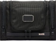 TUMI – Alpha Hanging Travel Kit – Toiletries Travel Bag – Cosmetics Organizer – Travel Essentials Bag with Hooks & Pockets – Black