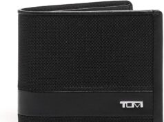 TUMI – Alpha Global Center Flip Passcase – Wallets for Men – Organized Bill Compartment & Hidden Pocket – 3.8″ X 4.8″ X 1.0″ – Black