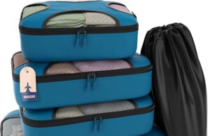 5 Set/8 Set Packing Cubes – Travel Organizers with Laundry Bag