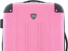 Travelers Club Chicago Hardside Expandable Spinner Luggages, Hot Pink, 20″ Carry-On, HS-20720-EX-690N