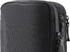 Purevave Compact Mens Toiletry Travel Bag Hanging, Mens Dopp Kit for Travel Waterproof, Wash Pouch Black