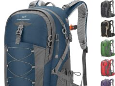 Maelstrom Hiking Backpack,Camping Backpack,40L Waterproof Hiking Daypack with Rain Cover,Lightweight Travel Backpack,Blue