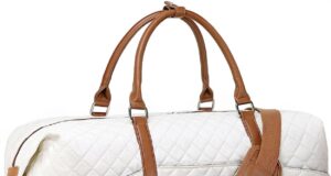 Weekender Bags for Women with Toiletry Bags Large Overnight Bags Travel Duffel Bag Carry On Shoulder Weekend Tote with Shoe Compartment and Wet Pocket for Girls Airplane Traveling, Gym