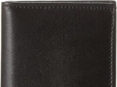 TUMI – Delta L-Fold Wallet with RFID Lock – Slim Bifold Leather Wallet – ID Window & Card Slots – Premium Gift Box – 4″ x 3″ – Black