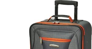 Rockland Fashion Expandable Softside Upright Luggage Set, Charcoal, 2-Piece (14/19)