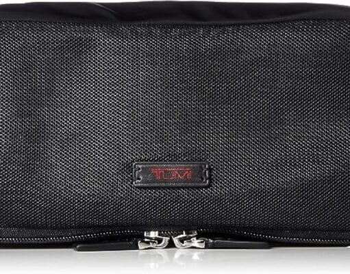 TUMI – Slim Packing Cube – Travel Suitcase Organizer – Luggage Cube for Delicate Clothing, Small Items – Mesh Top – Black