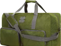 Lucky Travel Duffel Bags 65L, Gym Bag, Travel Bag & Large Duffle Bag for Men, Foldable Overnight Weekender Bags for Women & Men with Adjustable Shoulder Strap, Loden Green