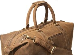 Viosi Buffalo Leather Duffle Bags For Men/Women, 21 inch Genuine Leather Travel Duffel Bag | Oversized Weekend Luggage | Sports Gym Overnight Carry-On Bag | Great Gift Idea (21″ Rustic Hunter)