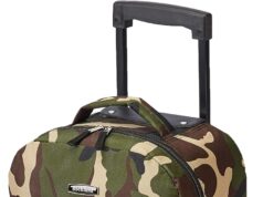 Rockland Double Handle Rolling Backpack, CAMO, 17-Inch