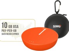 SIMO Solis Lite 4G LTE WiFi Mobile Hotspot + 10 GB USA Data + Travel Case, Local & International Coverage, Multi-Carrier Access, No Contract or SIM Card, 10 Connected Devices, 1GB/Month Lifetime Data