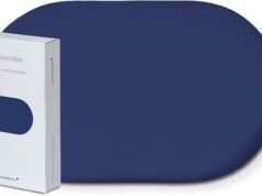 Ostrichpillow Bed Pillow Deep Blue + Extra Cover Deep Blue – Memory Foam Pillow Queen Size, Premium Cooling Bed Pillow for Side, Back and Stomach Sleeper – Ergonomic Pillow