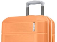 American Tourister Stratum 2.0 Expandable Hardside Luggage with Spinner Wheels, 20-Inch Carry-On, Papaya