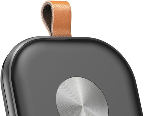 Smart Bluetooth Tracker,Key Finder,Item Locator Works with Apple Find My (iOS Only),Tracking Tag for Luggage,Keys,Bags,Wallets, Anti-Lost Without Monthly fees,Replaceable Battery(Black,1-Pack)