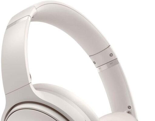 Bose QuietComfort 45 Wireless Bluetooth Noise Cancelling Headphones, Over-Ear Headphones with Microphone, Personalized Noise Cancellation and Sound, White Smoke