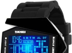 Gosasa Men Sports Military Watches Digital Airplane Shaped LED Light Waterproof Watches