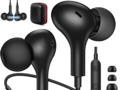 3.5mm Headphones Wired 3.5mm Jack Earbuds with Microphone Noise Canceling in-Ear Headset High Sound Quality Earphones for Nintendo Switch School Students Tablets Computer Laptop iPod iPad MP3 MP4