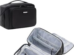 Everfun Travel Toiletry Bag for Men and Women Dopp Kit Wide Open Makeup Cosmetic Organizer Water-resistant Shaving Bag for Toiletries Accessories