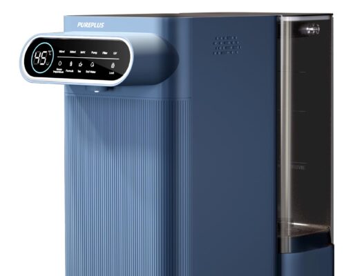 PUREPLUS 5-Stage Countertop Reverse Osmosis Water Filtration System, No Installation Required, Instant Hot Water Dispenser – 4 Temperature Options, Adjustable Water Output