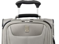 Travelpro Maxlite 5 Softside Expandable Carry on Luggage with 4 Spinner Wheels, Lightweight Suitcase, Men and Women, Champagne, Compact Carry on 20-Inch