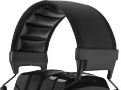 ProCase SNR 36dB Noise Reduction Safety Ear Muffs, NRR 32dB Noise Cancelling Ear Protection Headphones, Hearing Protection Ear Defenders for Shooting Gun Range Mowing -Black
