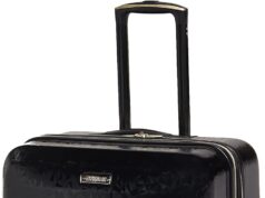 American Tourister Belle Voyage Hardside Luggage with Spinner Wheels, Black, Checked-Large 28-Inch